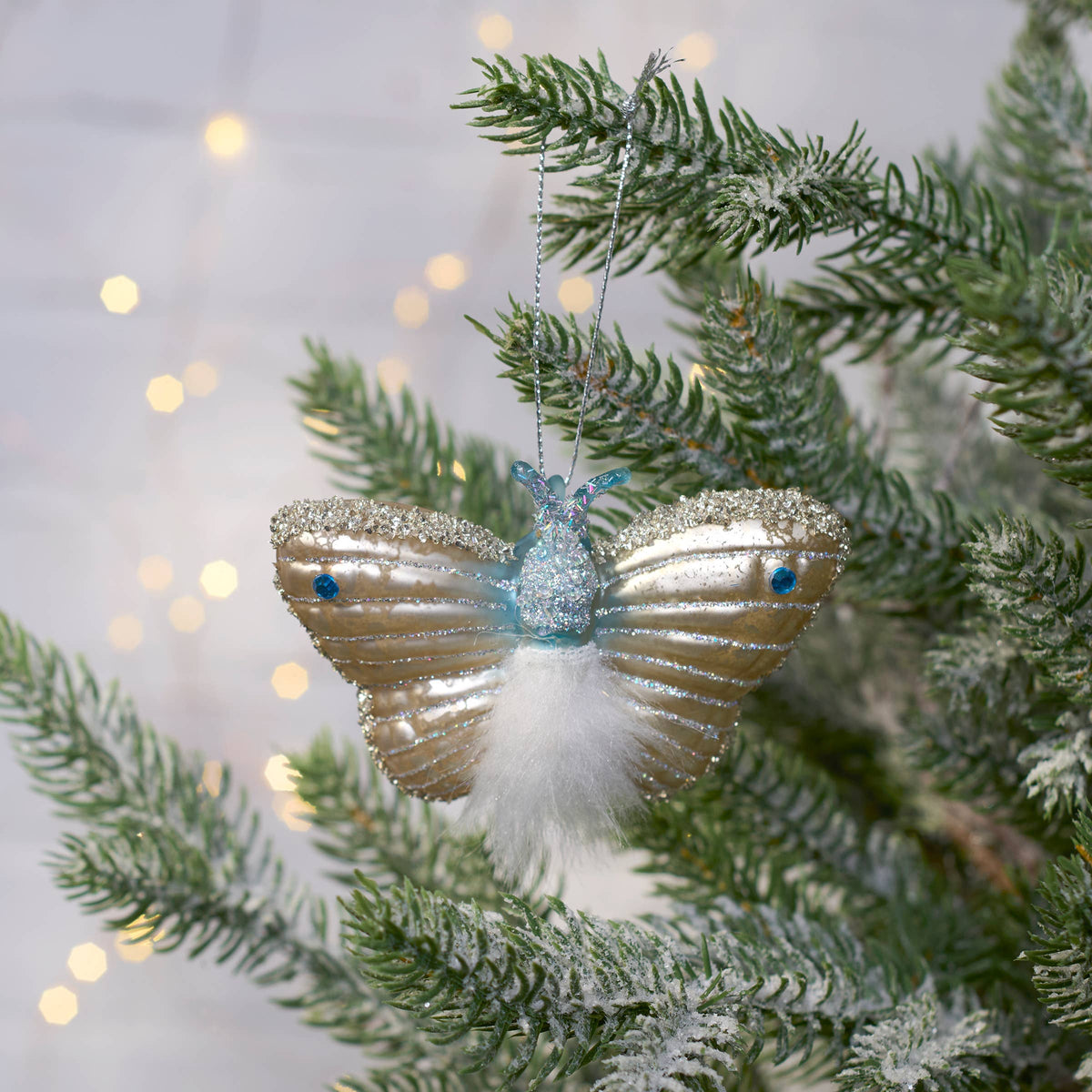 Glass Moth Ornament