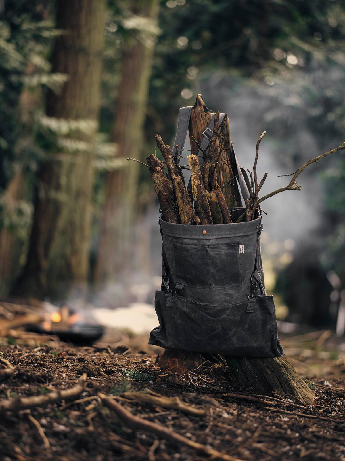 Harvesting & Gathering Bag- Waxed Canvas