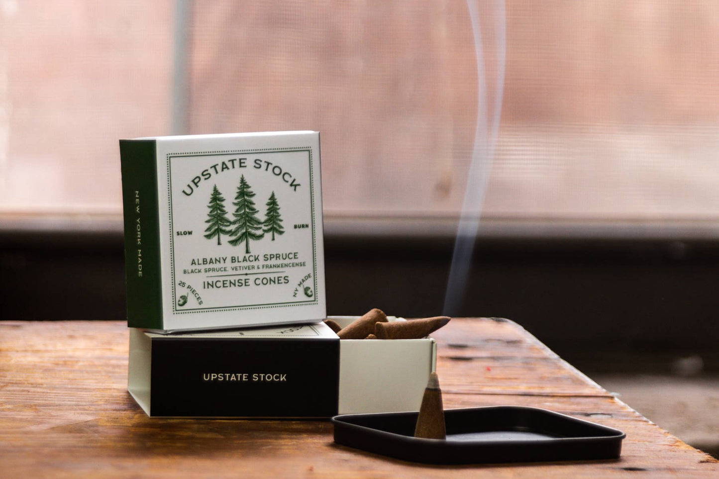 Albany Black Spruce - 25 Pack Incense Cones - Upstate Stock