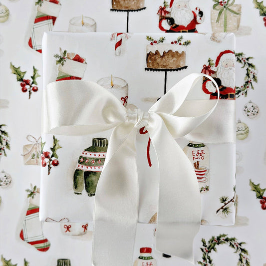 Classic christmas gift wrapping paper