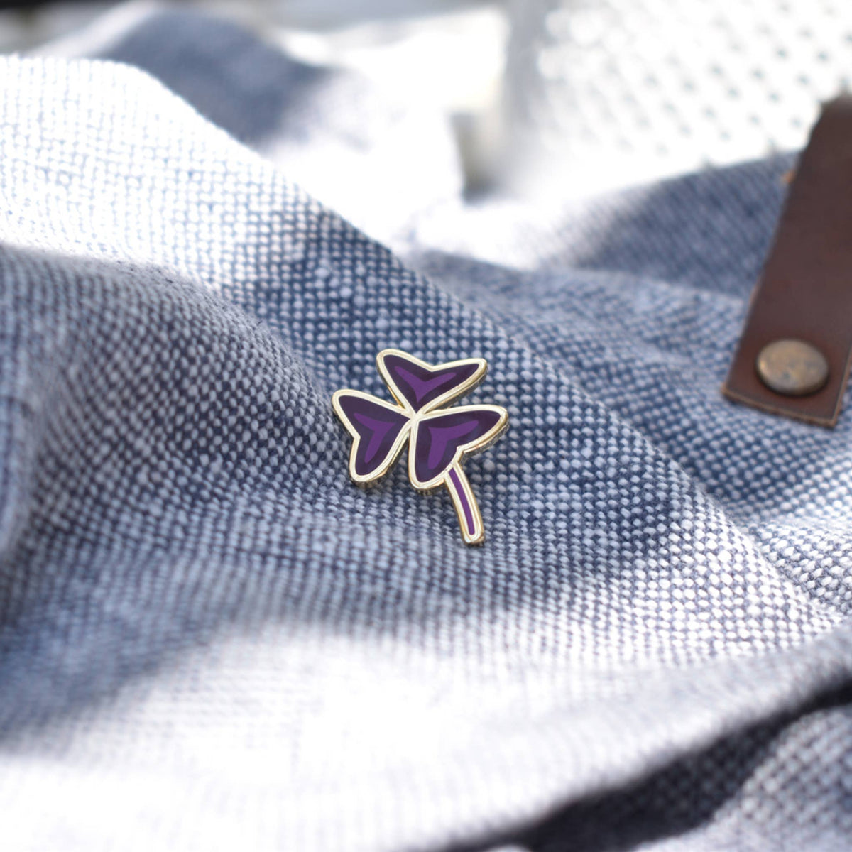 Oxalis Plant Enamel Pin