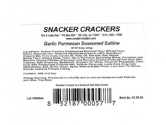 Saltine Crackers Garlic Parmesan