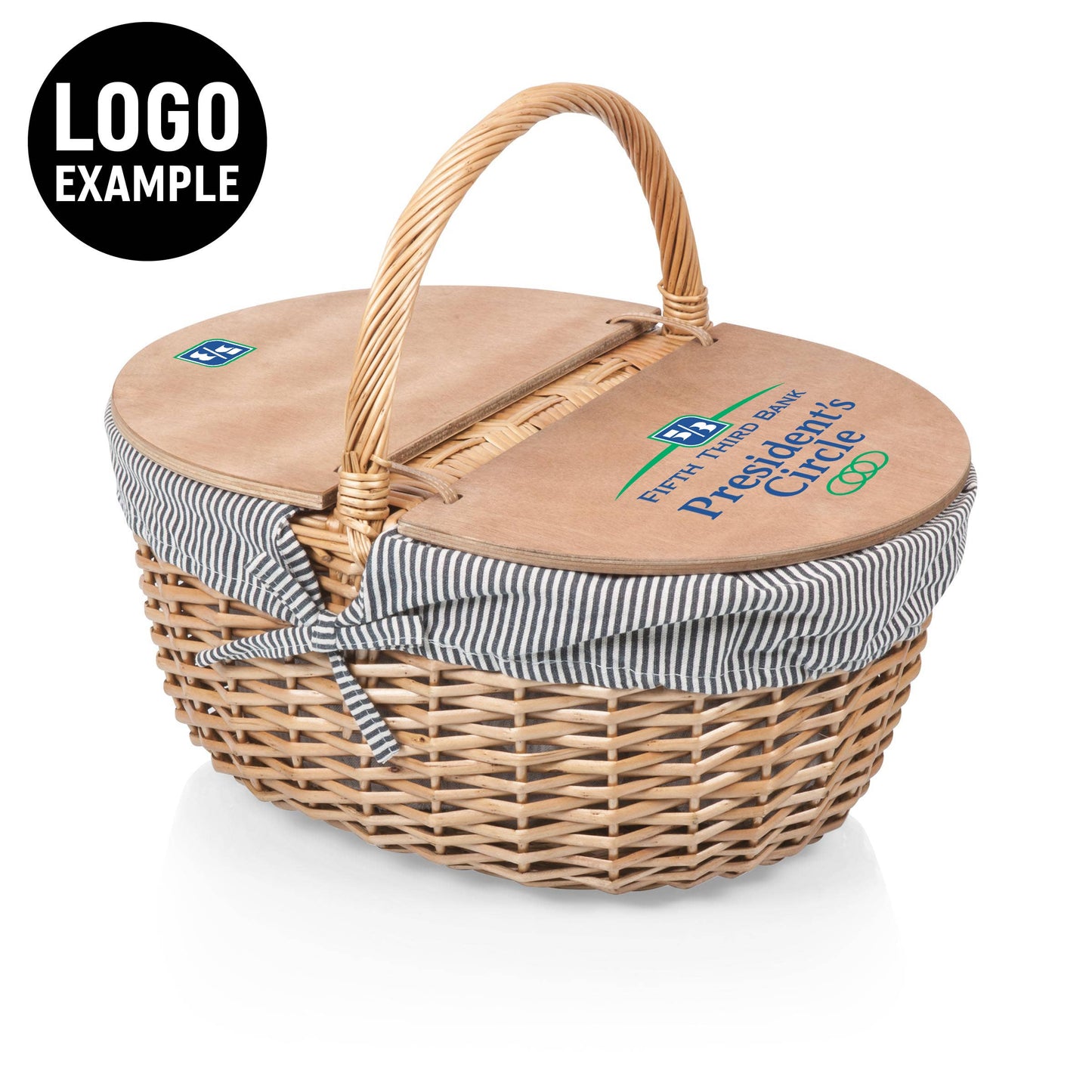 Country Vintage Picnic Wicker Basket