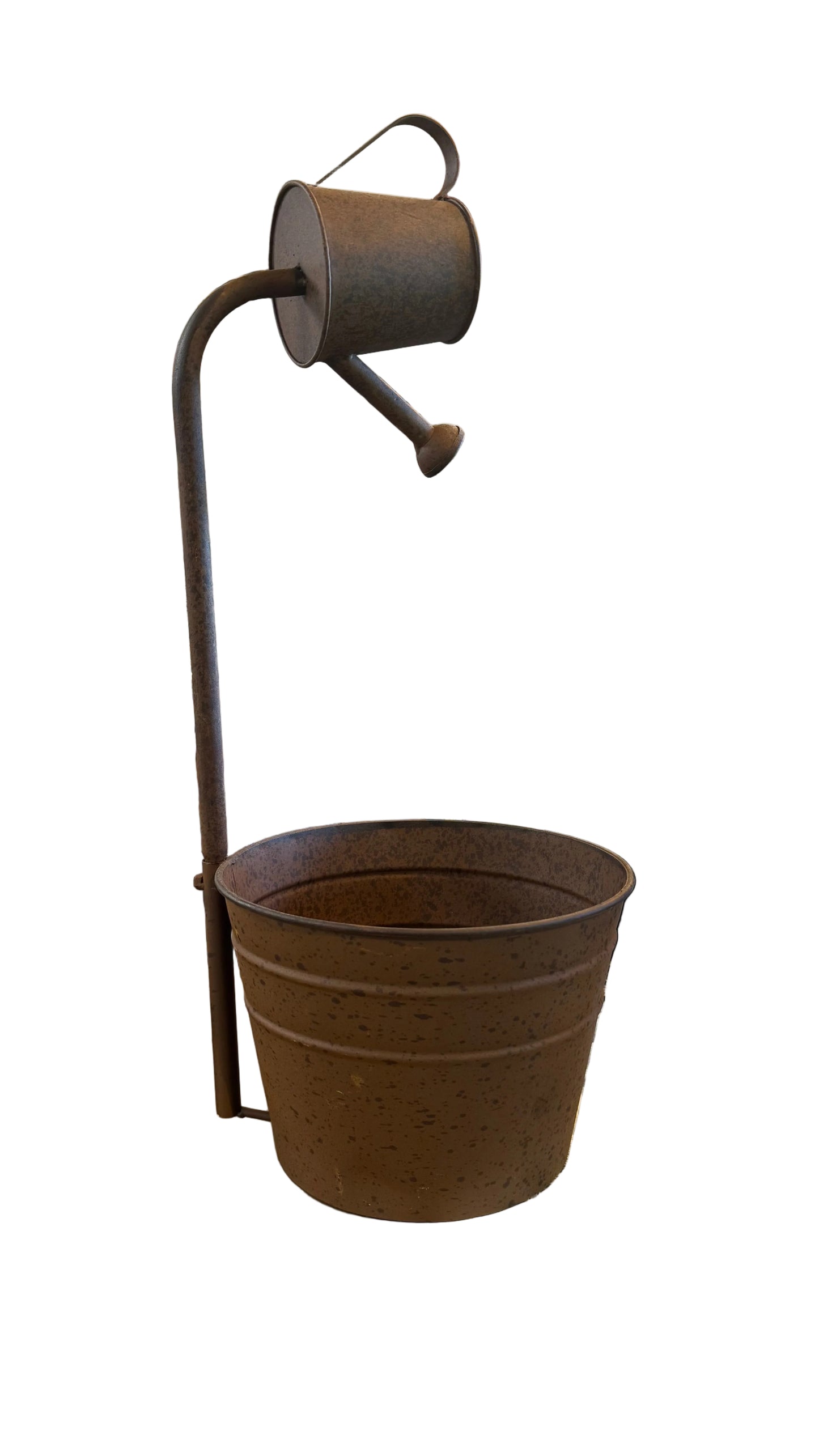 Metal Planter w/ Watering Can