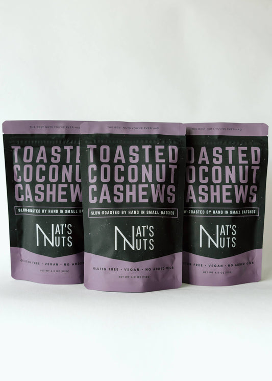 Toasted Coconut Cashews | 12-Count Gourmet Roasted Nuts