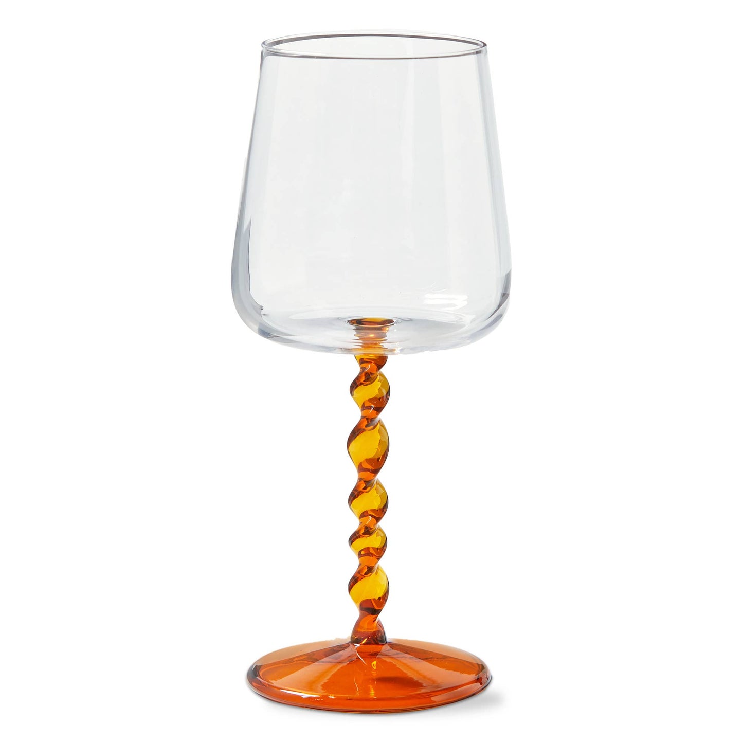 Amber Twist All Purpose Wine Glass - Borosilicate