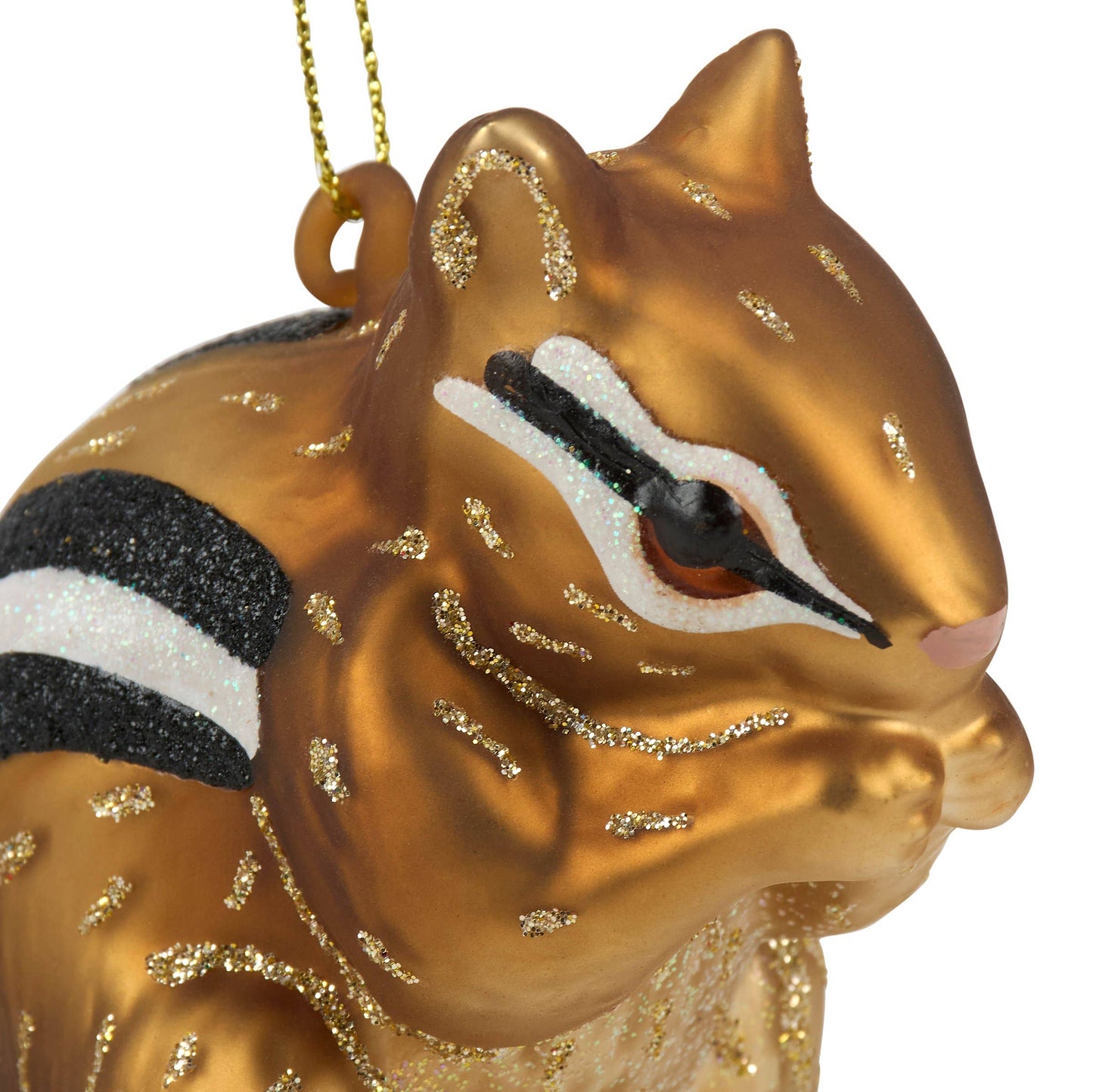 Chipmunk Glass Ornament