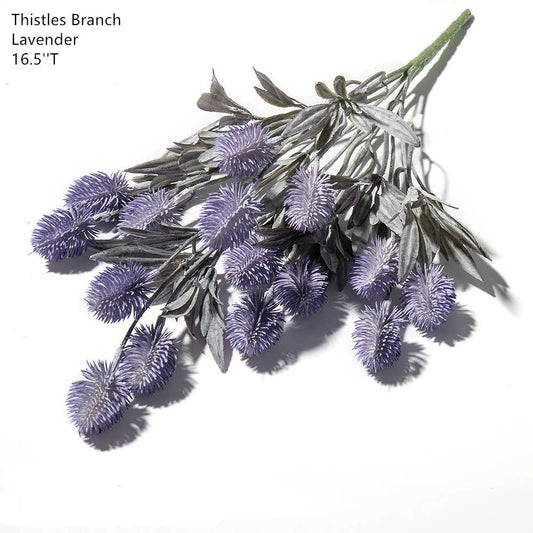 Faux Thistles/Pine/Monstera leaves, Autumn Leaves Branches