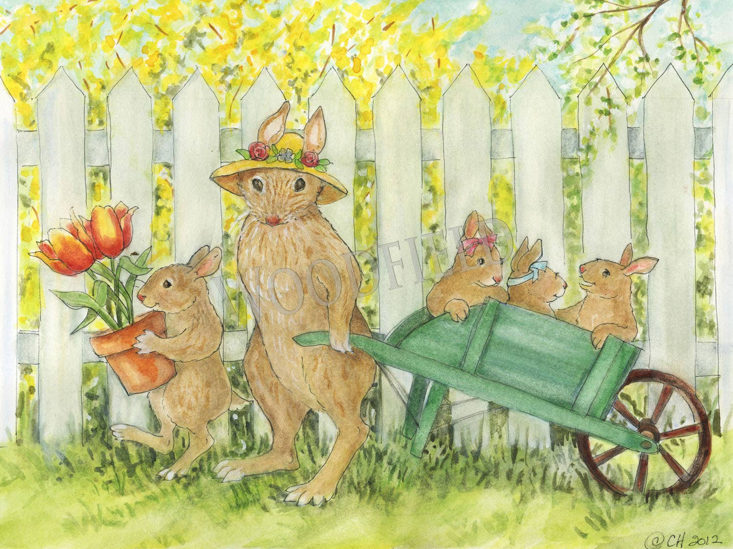 #501 - Easter Parade Notecard