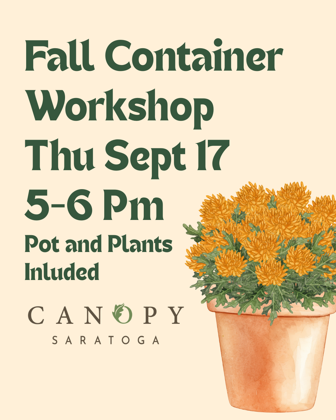 Fall Container Workshop — Thu Sept 17