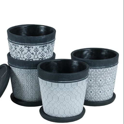 Hill's Round Cement Pot