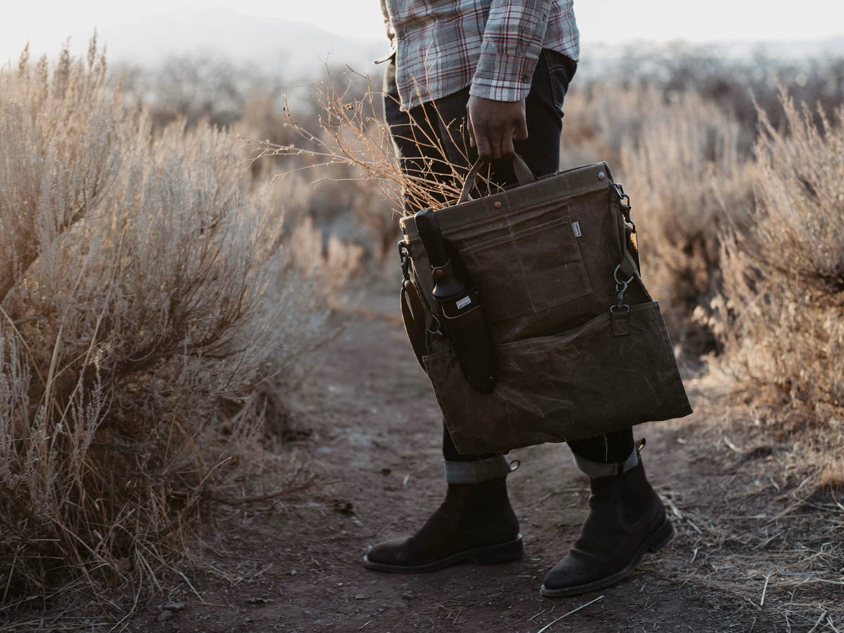 Harvesting & Gathering Bag- Waxed Canvas