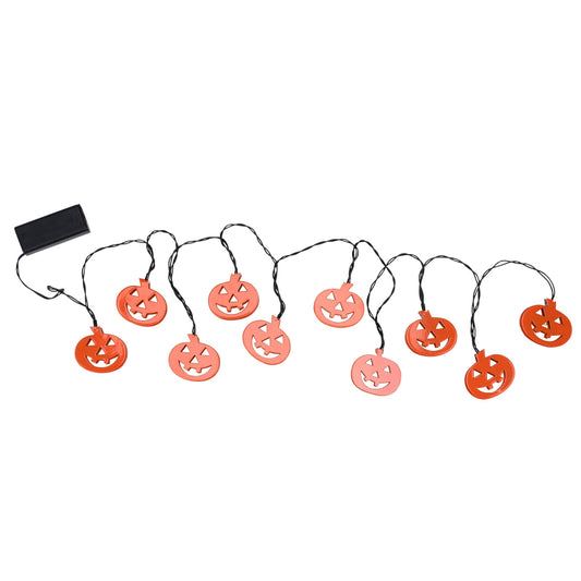 Glowing Jack O'Lantern String Lights
