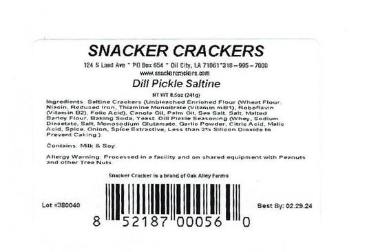 Saltine Crackers Dill Pickle