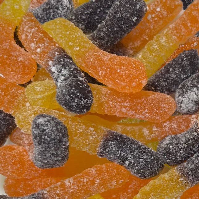 Halloween Candy Sugar Stacks - Halloween Gummy Worms