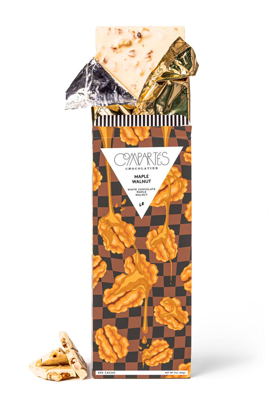 Maple Walnut FUDGE Gourmet Chocolate Bar