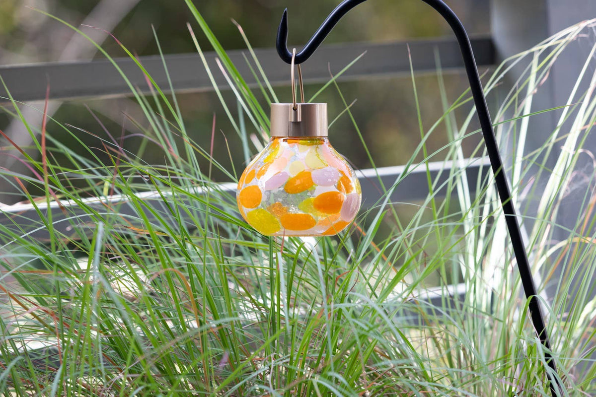 'Mai Tai' Tea Lantern - Glass Outdoor Solar Lantern