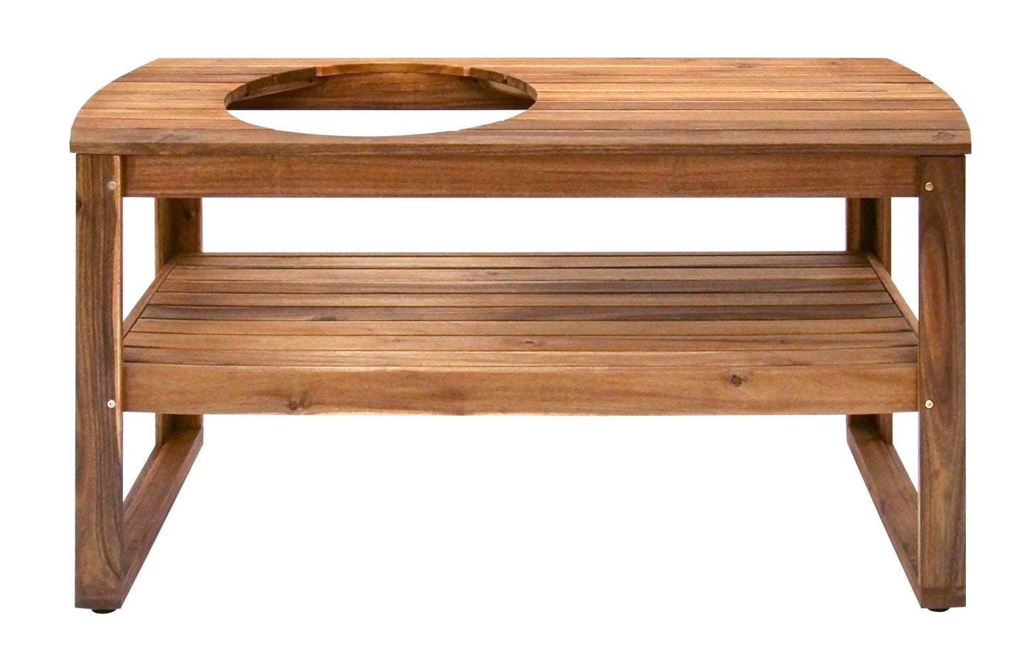 Large Egg Table Acacia Wood