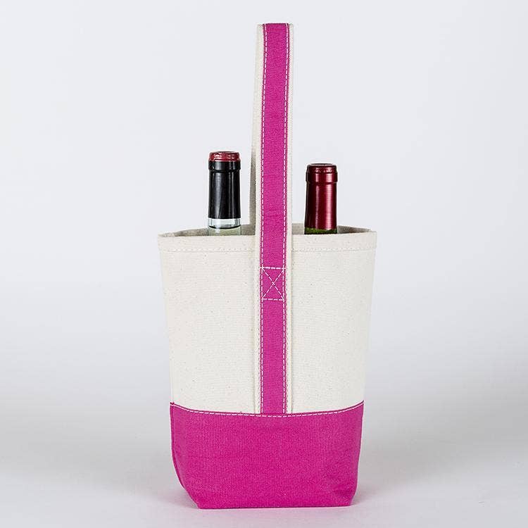 2- Bottle Canvas Wine Gift Host Bag