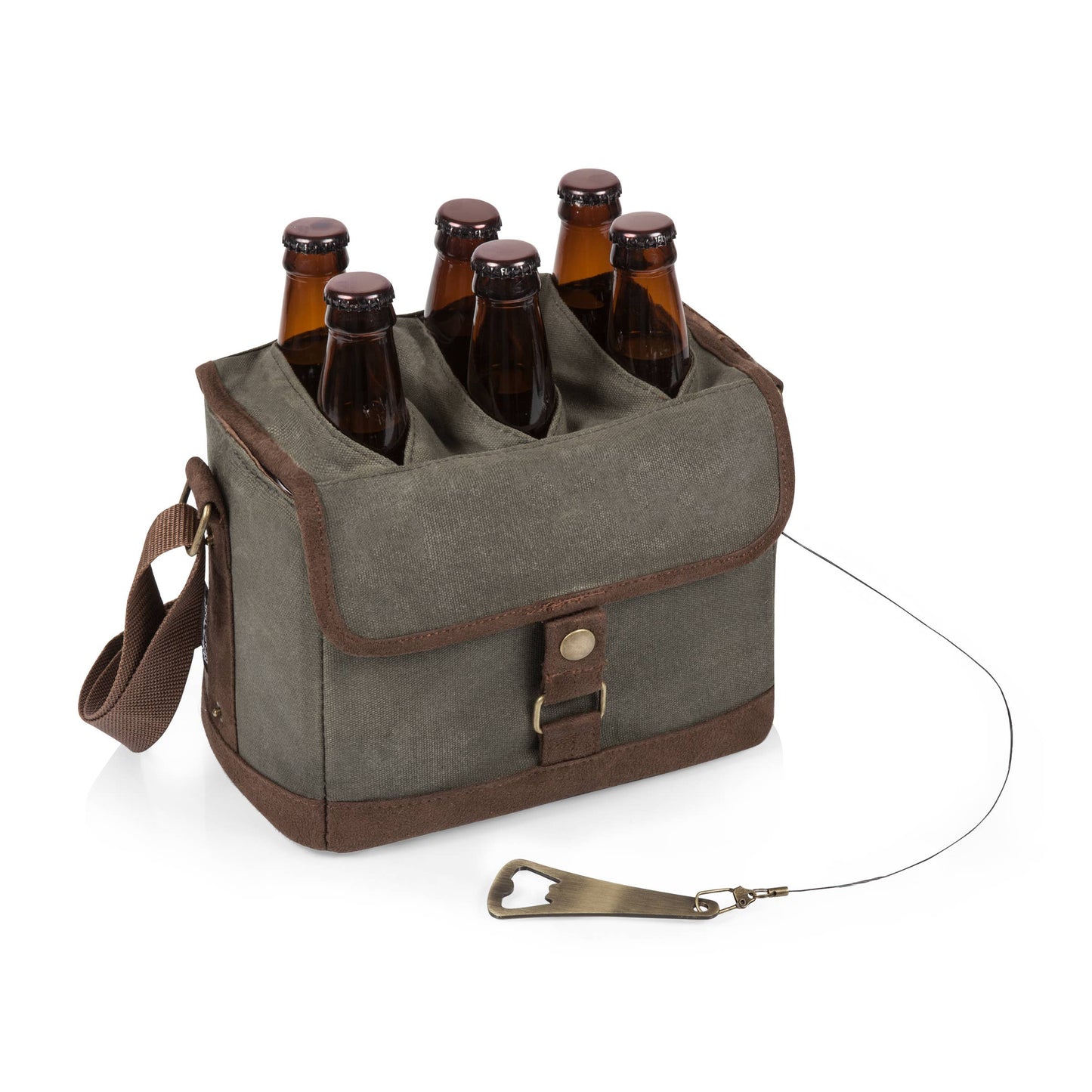 Craft Beer Caddy  Cooler Tote with Opener