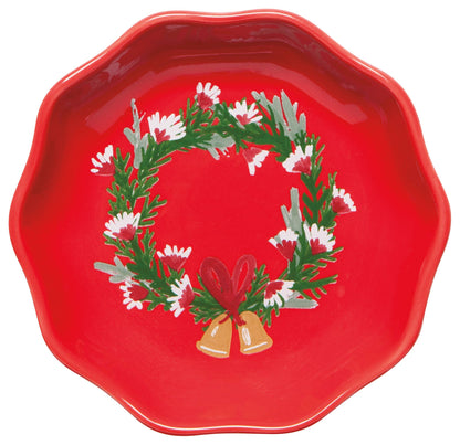 Wreaths Shaped Christmas Pinch Bowls