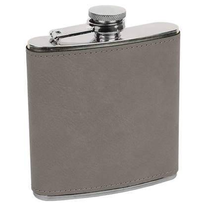 Pine Trees  6 oz. Leatherette Stainless Steel Flask