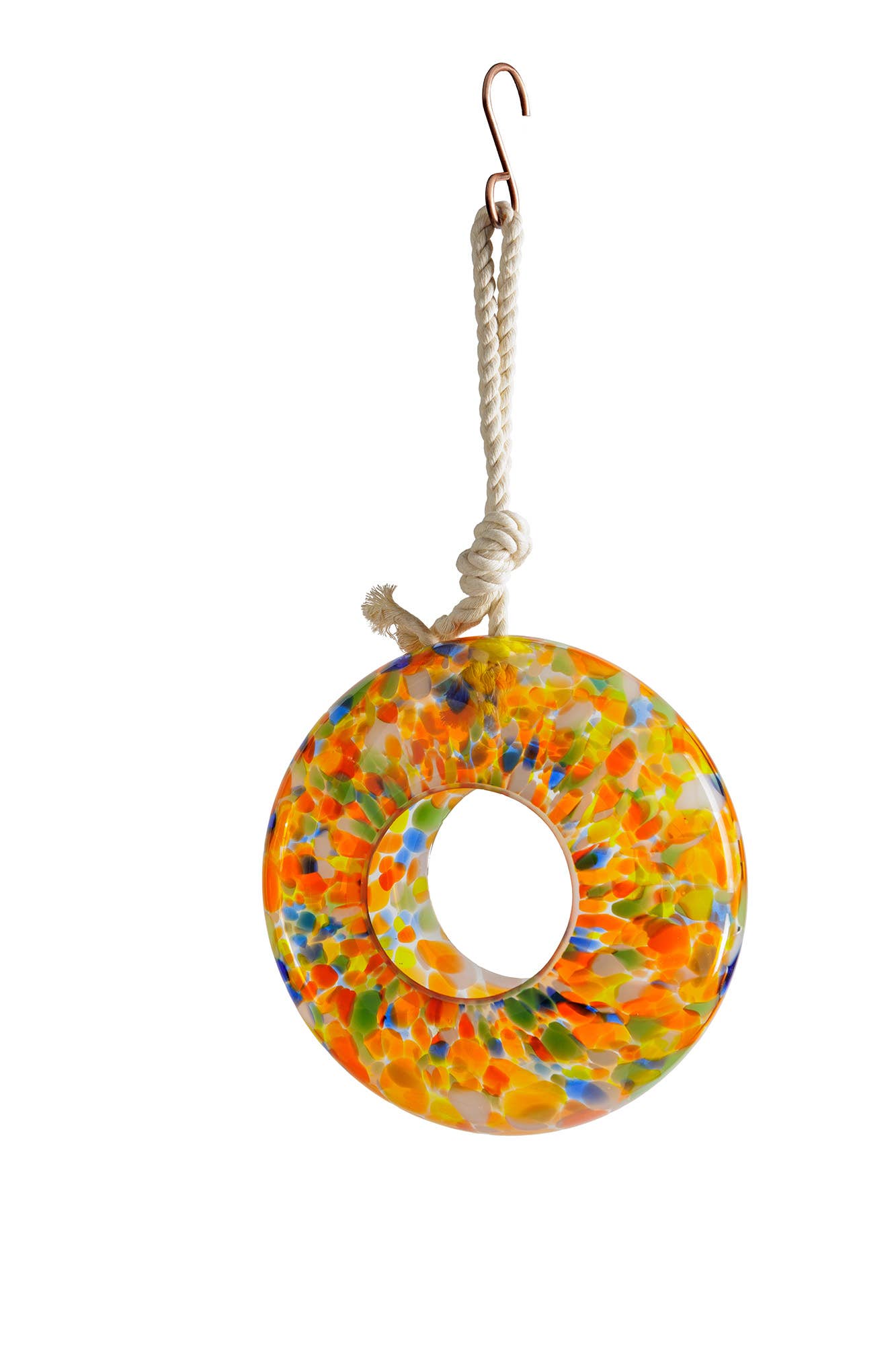 Handcraft Art Glass Bird Feeder
