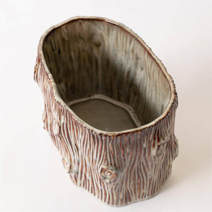 Faux Tree Stump Large Planter