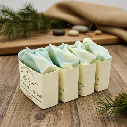 Frosted Summit Handmade Soap Bar Fresh Pine Scent