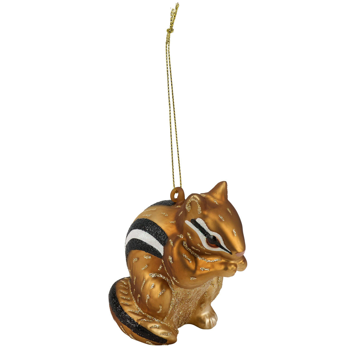 Chipmunk Glass Ornament
