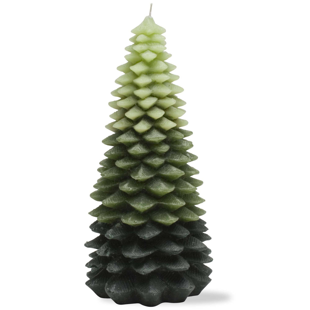 Xl Chunky Leaf Tree Candle Green Paraffin Wax Christmas