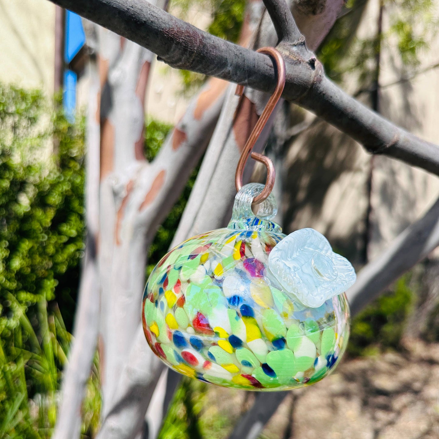 Hummingbird Feeder - Handblown
