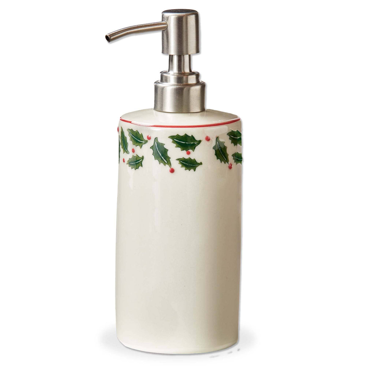 Tis The Season Soap Pump Dispenser Multi Stoneware Christmas