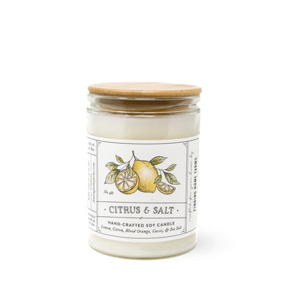 Soy Candle, Citrus & Salt, Fresh Scent
