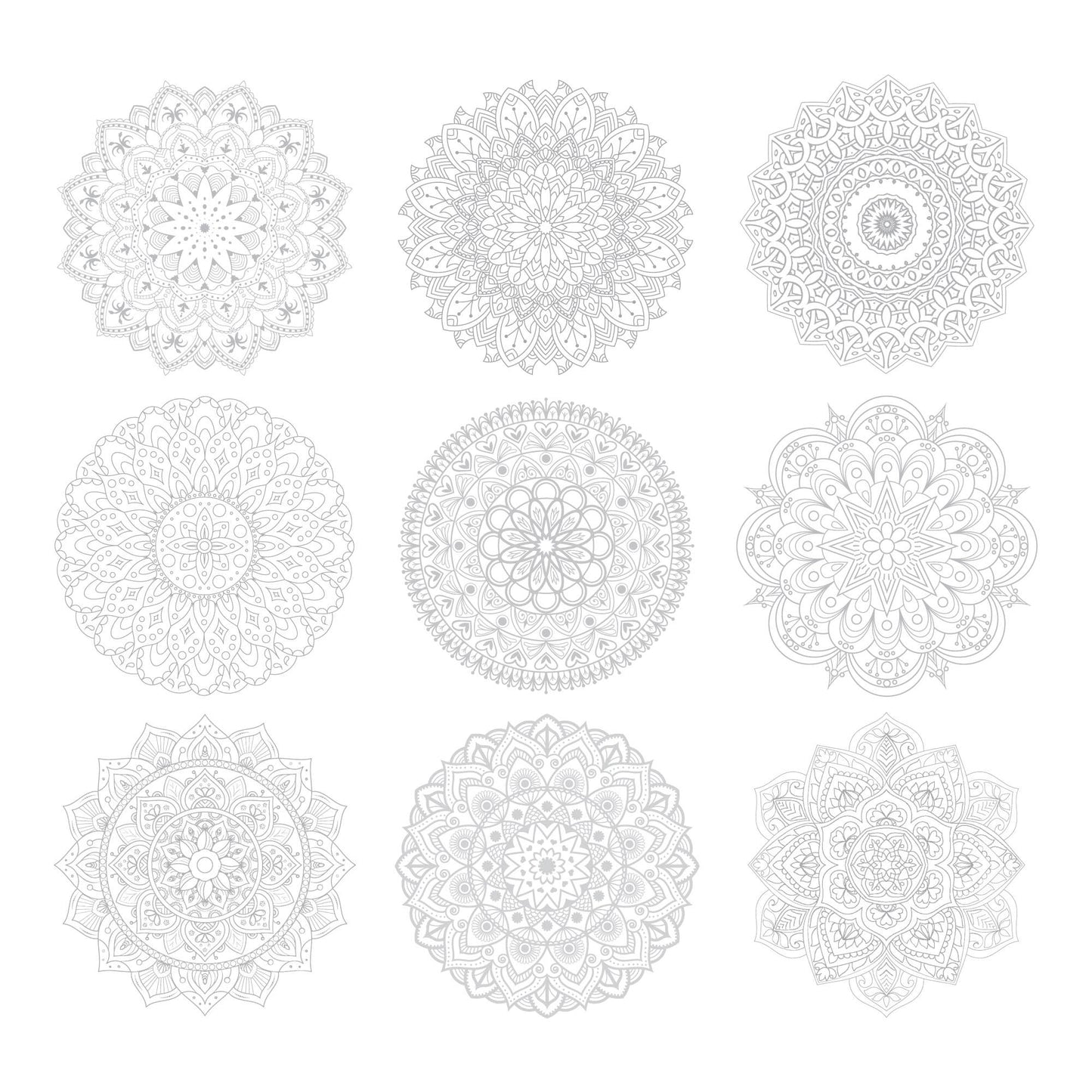 Mandala Coloring Sheets - Deluxe 110lb Paper, Artist Quality