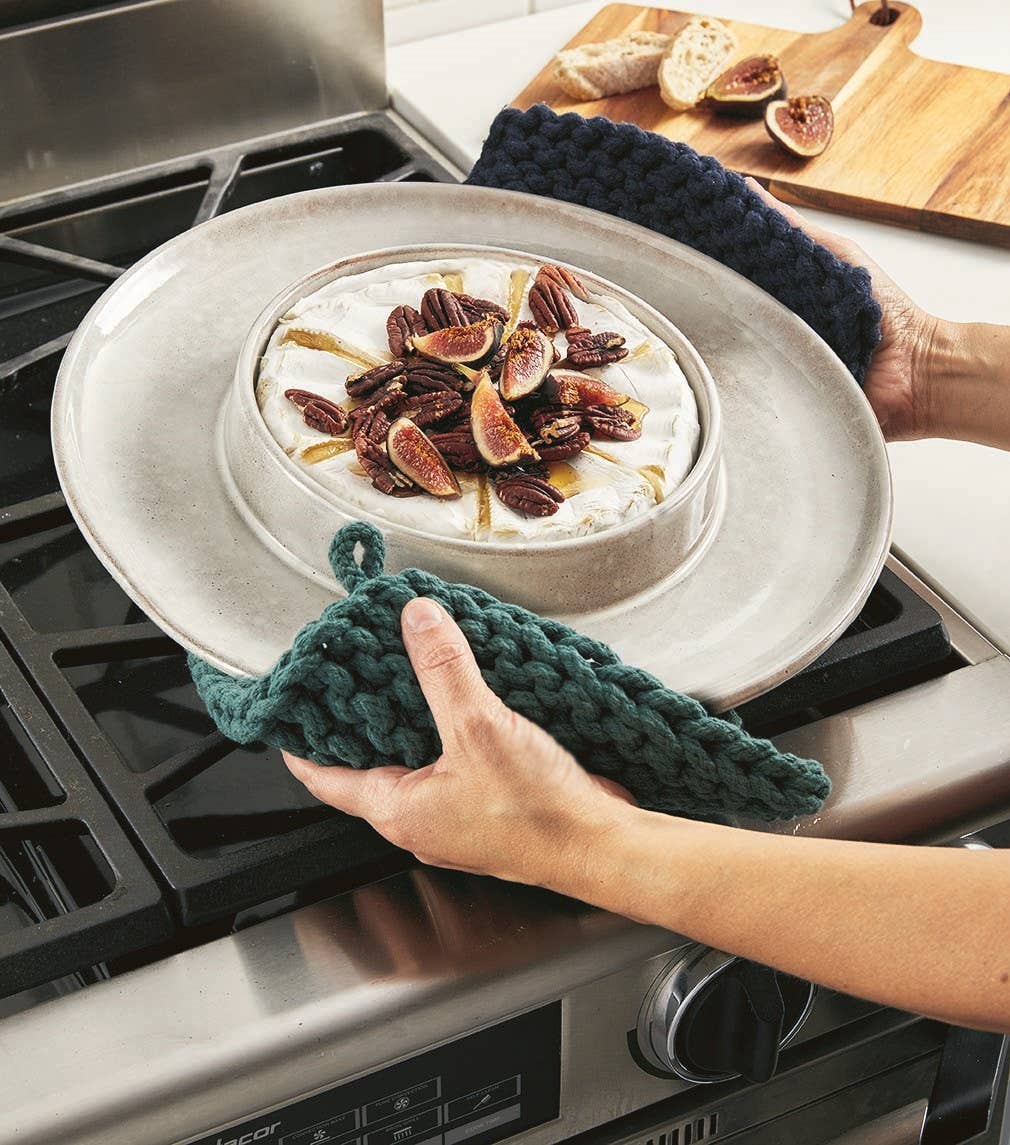 Crochet Trivet Natural Cotton Potholder
