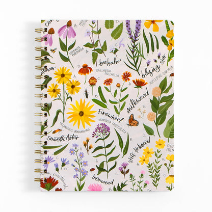 Wildflower Botanicals Spiral Notebook