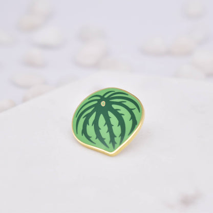 Watermelon Peperomia Plant Enamel Pin
