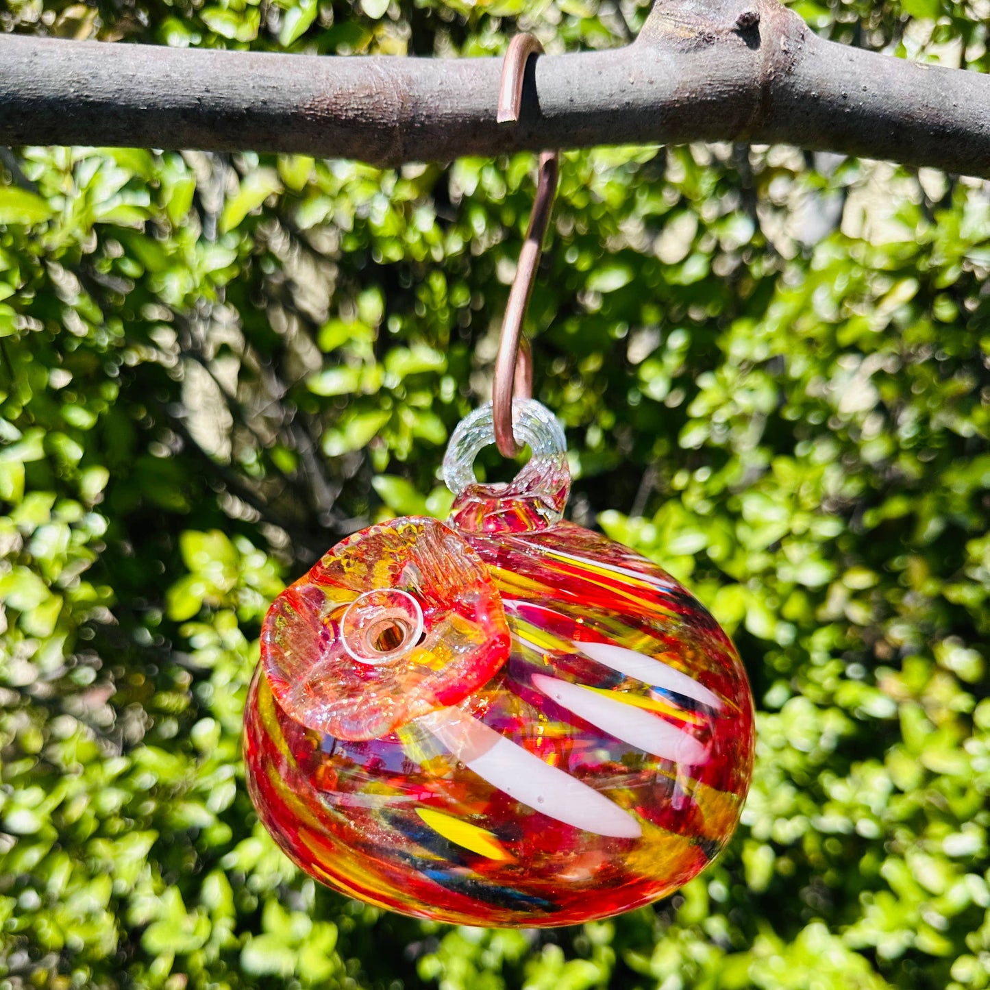 Hummingbird Feeder - Handblown