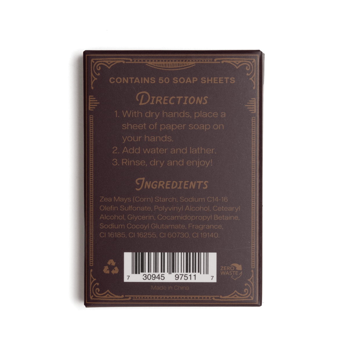 Paper Soap – Spiced Pear Paper Soap, 50 sheets