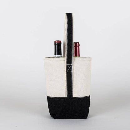 2- Bottle Canvas Wine Gift Host Bag