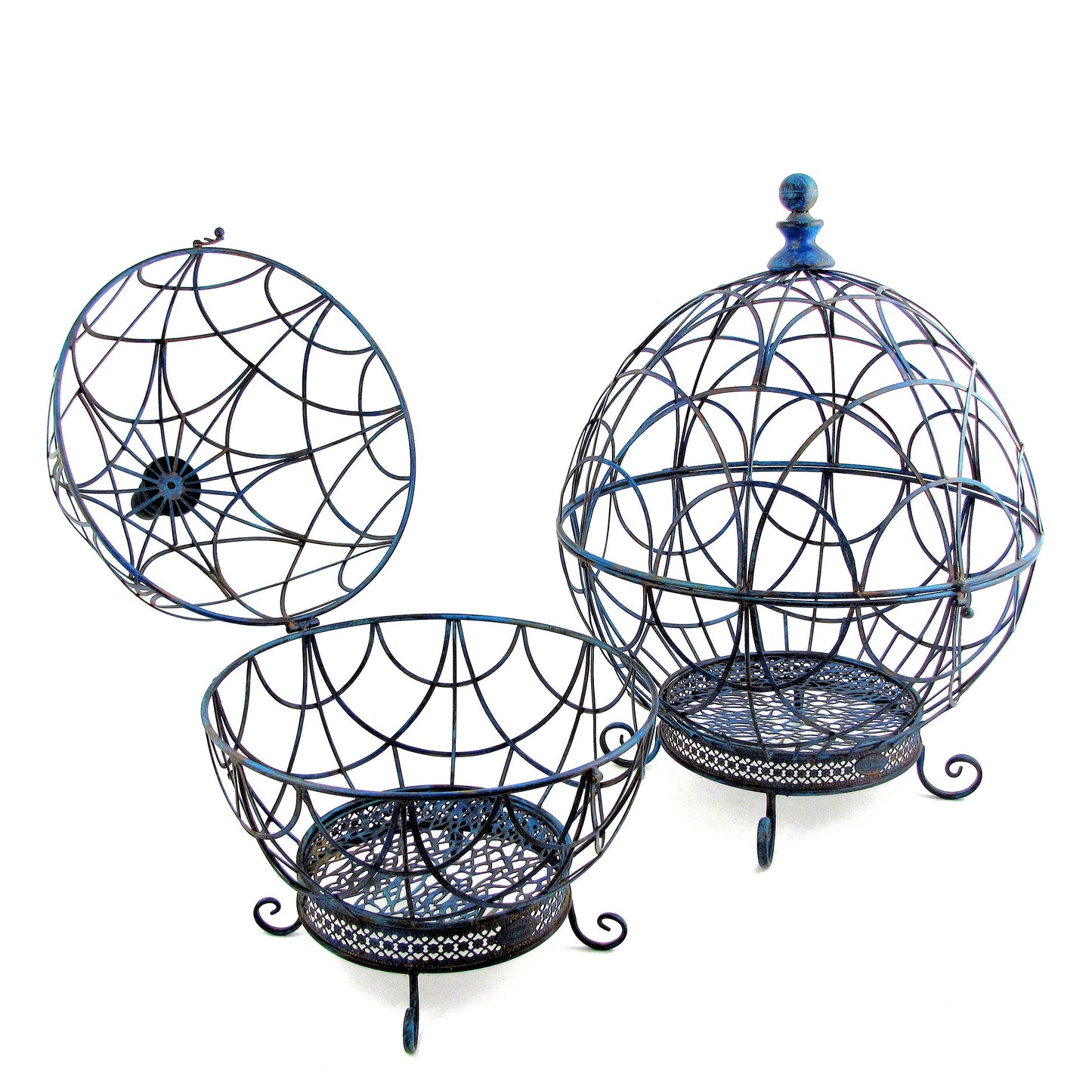 Iron Globe Plant Stands