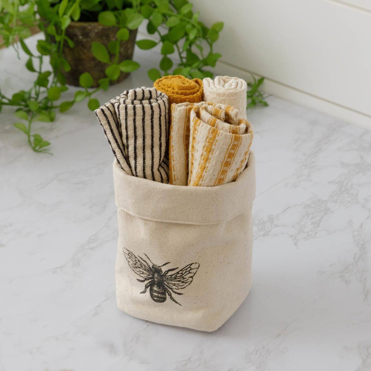 Bee Dish Cloth Set of 4