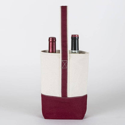 2- Bottle Canvas Wine Gift Host Bag
