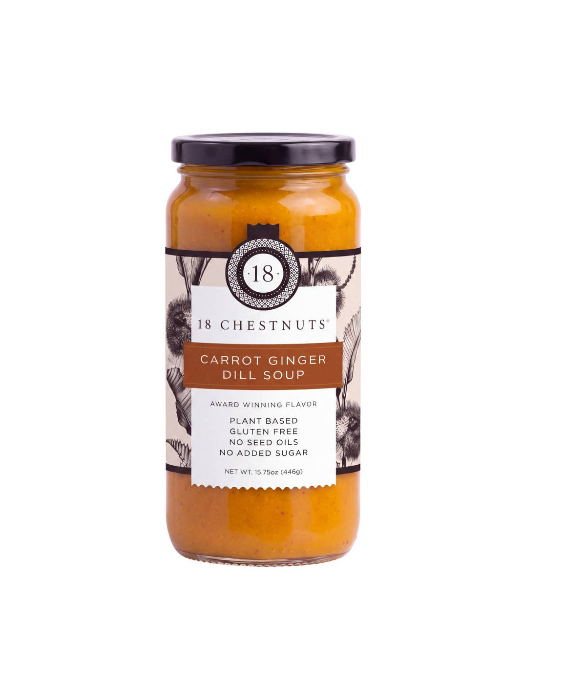 Carrot Ginger Dill Soup -16 Oz