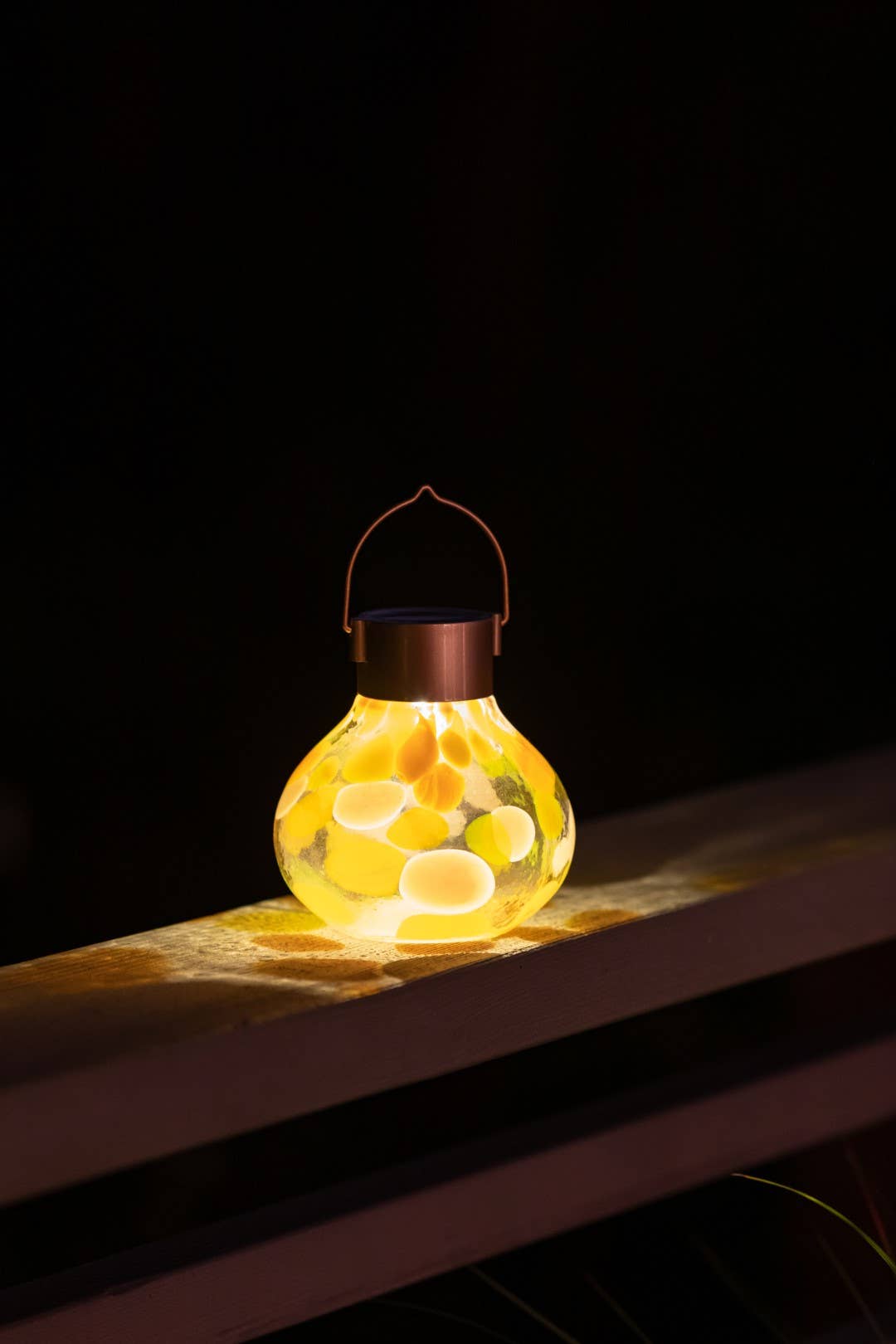 'Mai Tai' Tea Lantern - Glass Outdoor Solar Lantern