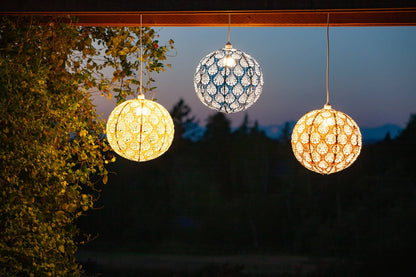 Stella Nova Outdoor Pendent Light - Dewdrop 18" Bronze