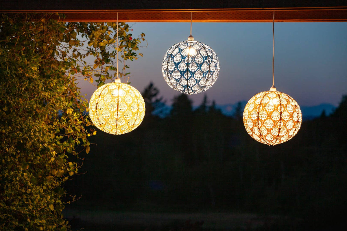 Stella Nova Outdoor Pendent Light - Dewdrop 18" Copper