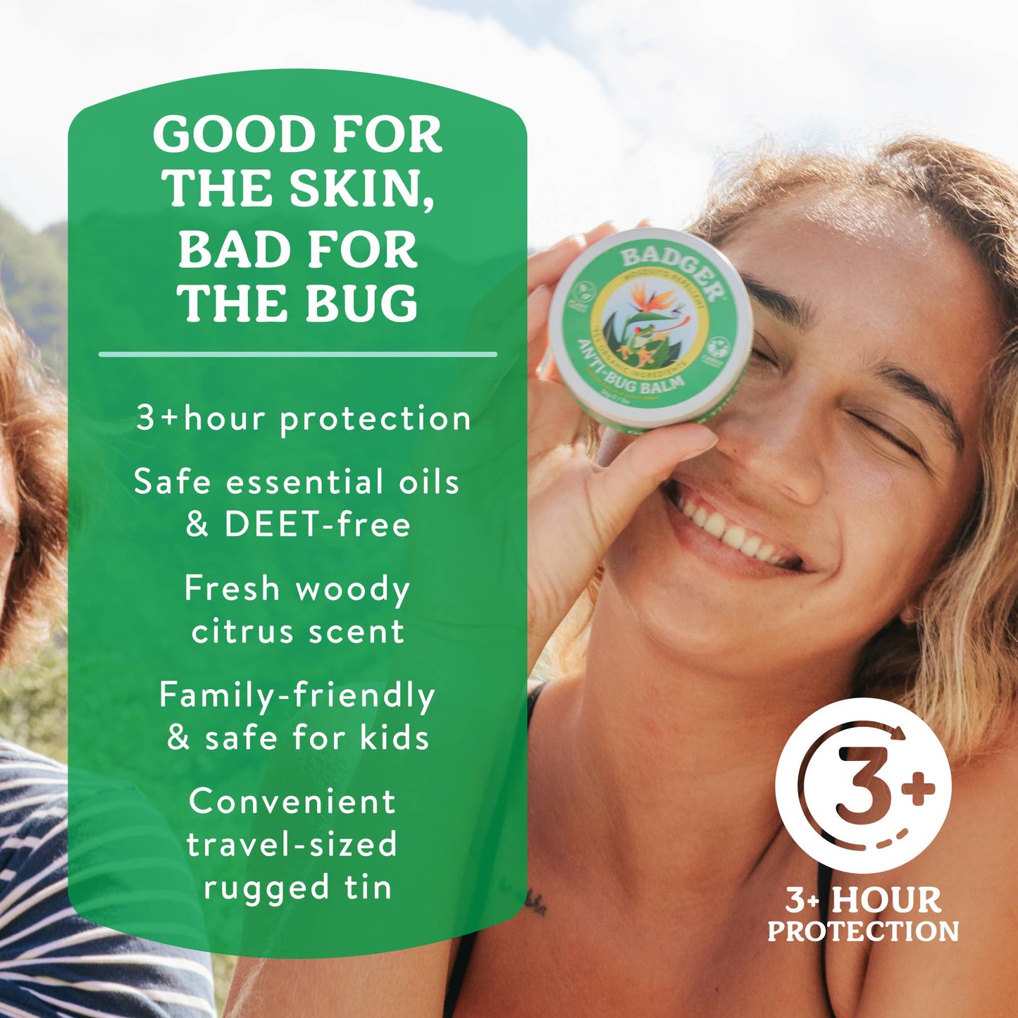 Badger Bug Repellent Tin, Organic and Deet-Free
