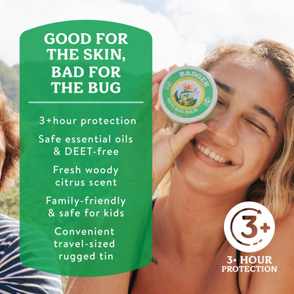 Badger Bug Repellent Tin, Organic and Deet-Free